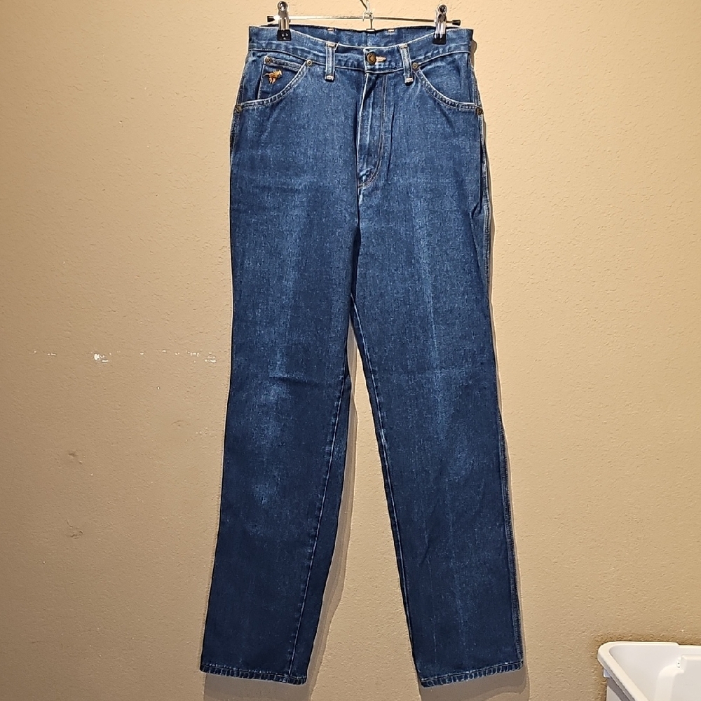90s Vintage Wrangler Misses Regular Fit Dark Wash Denim Jeans Size 10 27x31
